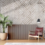 Neutral Woven-Texture Abstract Premium Wallpaper - Image 3