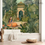 Royal Mughal Oasis Premium Wallpaper - Image 4