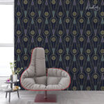 Art Deco Midnight Premium Wallpaper - Image 5