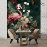 Midnight Flamingo Premium Wallpaper - Image 4