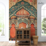 Saffron Splendor Premium Wallpaper - Image 4