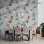 Festive Christmas Reindeer Kids  Premium Wallpaper - Image 4