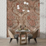 Vintage Damask Rose Premium Wallpaper - Image 5
