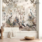 Whimsical Peacock Haven Premium Wallpaper - Image 5