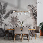 Monochrome Jungle Premium Wallpaper