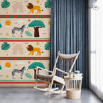 Boho Safari Animals Kids Premium Wallpaper - Image 2