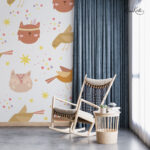 Soft Color Minimalist Animal Kids  Premium Wallpaper