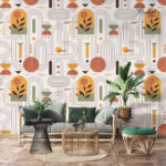 Modern Botanical Harmony Premium Wallpaper - Image 2