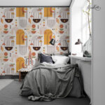 Celestial Bauhaus Premium Wallpaper