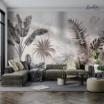 Monochrome Jungle Premium Wallpaper - Image 3