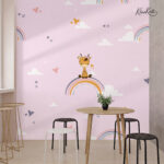 Happy Woodland Animal Kids Premium Wallpaper - Image 3