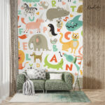 Alphabet Safari Kids Premium Wallpaper - Image 5