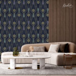 Art Deco Midnight Premium Wallpaper - Image 2