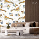 Regal Peacock & Plume Botanical Premium Wallpaper - Image 5