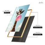 Bubble Gum Giraffe Acrylic Wall Art - Image 11
