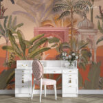 Desert Oasis Tropical Premium Wallpaper