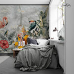 Jungle Flamingo Scenic Premium Wallpaper - Image 2