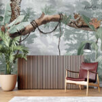 Tropical Jaguar Landscape Premium Wallpaper - Image 5