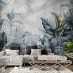 Blue Jungle Lake Premium Wallpaper