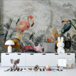 Jungle Flamingo Scenic Premium Wallpaper - Image 5