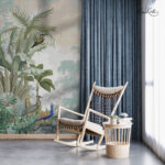 Misty Jungle Birds Scenic Premium Wallpaper - Image 2