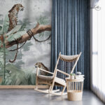 Tropical Jaguar Landscape Premium Wallpaper - Image 3