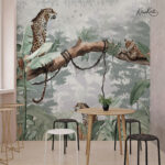 Tropical Jaguar Landscape Premium Wallpaper - Image 4