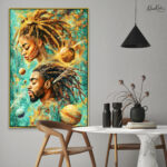 Cosmic Lineage Canvas Wall Art