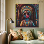 Techno-Tradition Canvas Wall Art