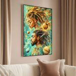 Cosmic Lineage Canvas Wall Art - Image 2