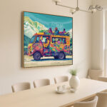 Himalayan Kaleidoscope Canvas Wall Art - Image 2
