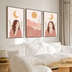 The Celestial Muse Trio Gallery Wall Art - Image 2