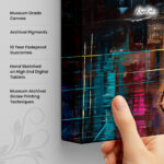 Urban Nocturne Canvas Wall Art - Image 3