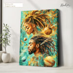 Cosmic Lineage Canvas Wall Art - Image 4