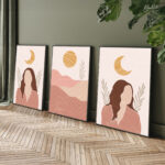 The Celestial Muse Trio Gallery Wall Art - Image 4