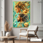 Cosmic Lineage Canvas Wall Art - Image 5