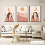 The Celestial Muse Trio Gallery Wall Art - Image 6