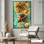 Cosmic Lineage Canvas Wall Art - Image 7