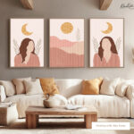 The Celestial Muse Trio Gallery Wall Art - Image 7