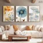 The Azure Poppy Gallery Wall Art - Image 7