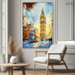 Golden Hour at Big Ben Canvas wall Art - Image 10