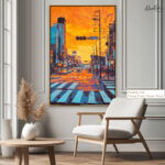 Retro Toronto Sunset Canvas wall Art - Image 11