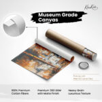 Abstact Village Church Canvas wall Art - Image 13