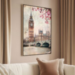 London Blossoms Canvas wall Art - Image 2
