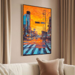 Retro Toronto Sunset Canvas wall Art - Image 2