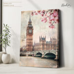 London Blossoms Canvas wall Art - Image 4