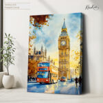 Golden Hour at Big Ben Canvas wall Art - Image 4