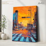 Retro Toronto Sunset Canvas wall Art - Image 4