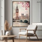 London Blossoms Canvas wall Art - Image 6