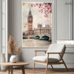 London Blossoms Canvas wall Art - Image 7